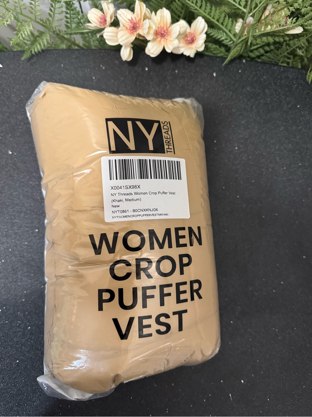 & Other Stories Tan Puffer Vest